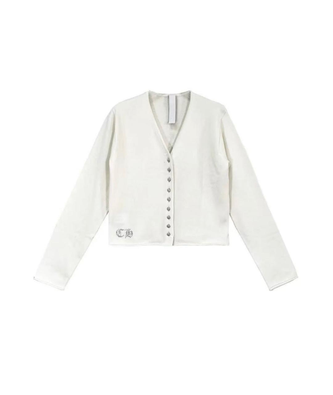 CHROME HEARTS Белый кардиган, фото 4