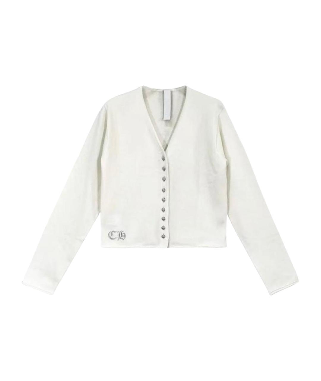 CHROME HEARTS Белый кардиган, фото 1