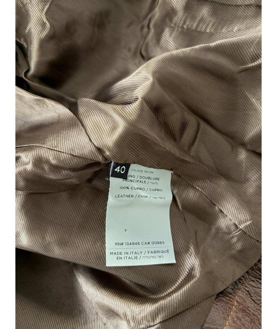 TOM FORD Коричневая кожаная куртка, фото 4