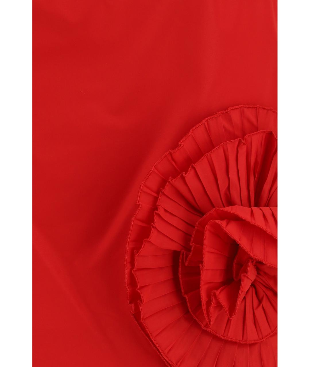 BLUMARINE Красная полиэстеровая юбка мини, фото 3