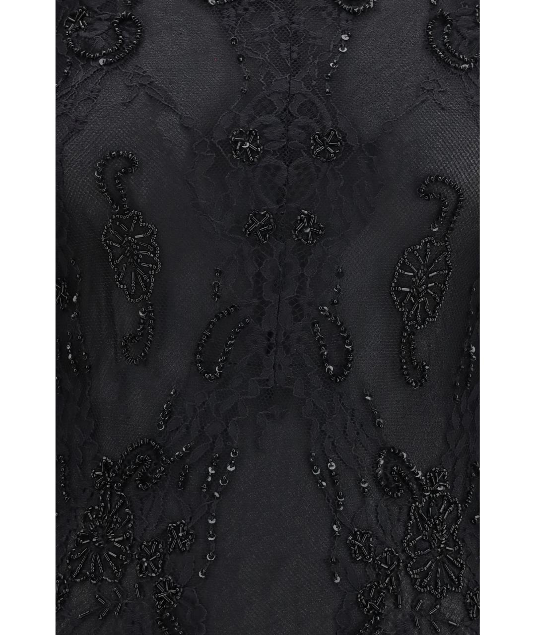 BLUMARINE Черное полиамидовое коктейльное платье, фото 3