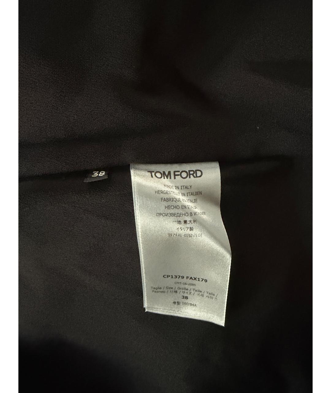 TOM FORD Черный полиэстеровый кардиган, фото 3