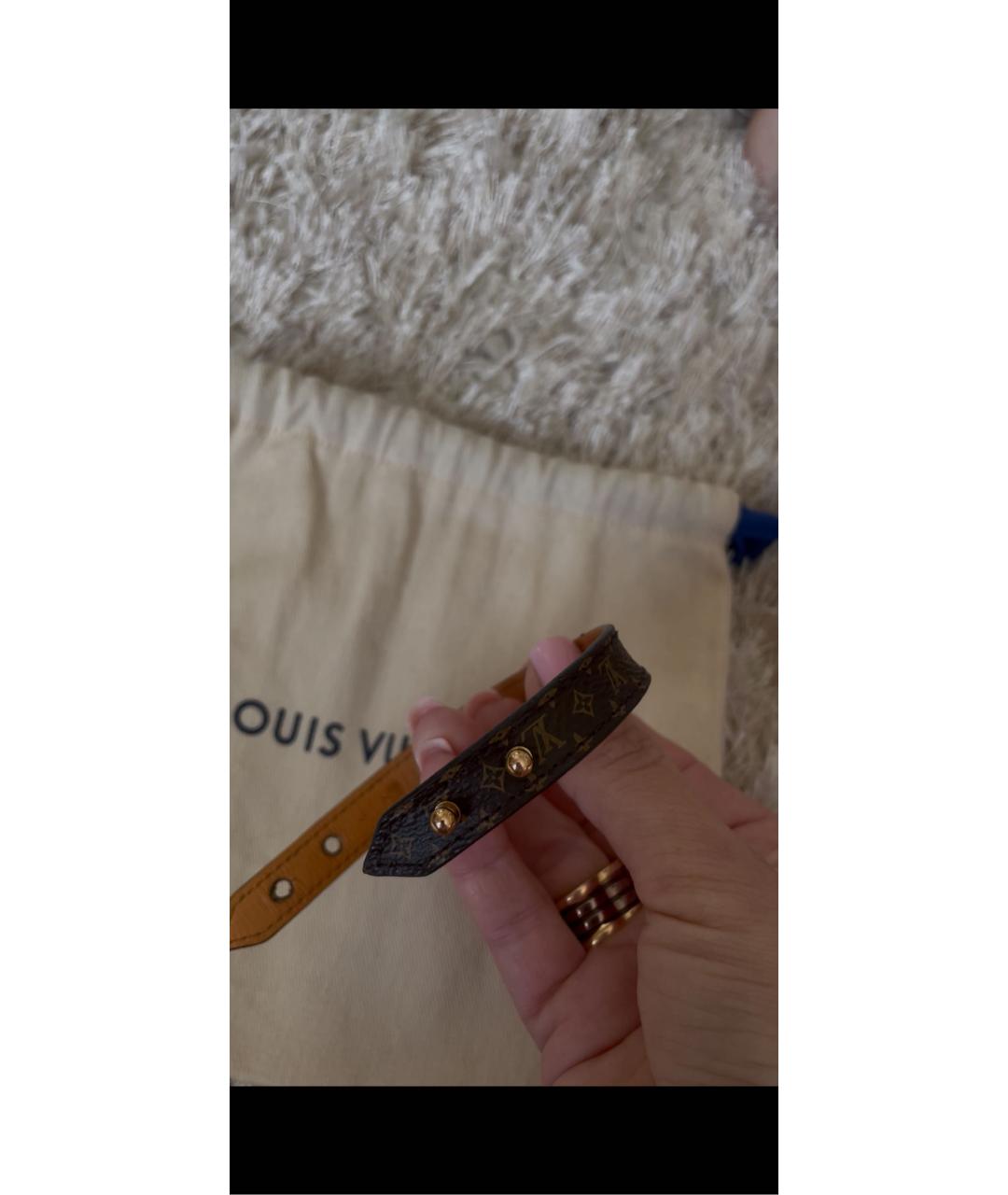 LOUIS VUITTON Коричневый браслет, фото 3