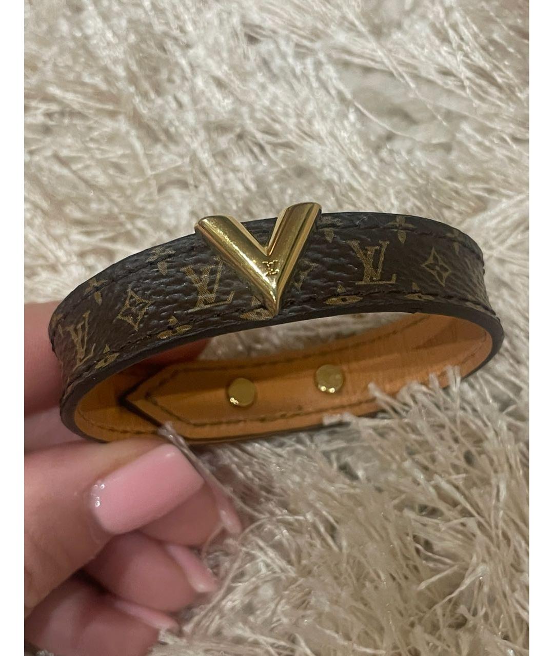 LOUIS VUITTON Коричневый браслет, фото 9