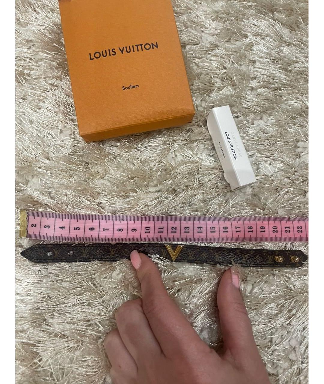 LOUIS VUITTON Коричневый браслет, фото 5