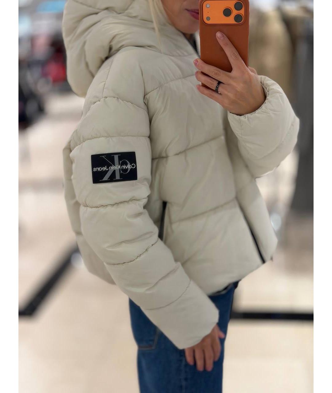 CALVIN KLEIN Бежевая куртка, фото 5