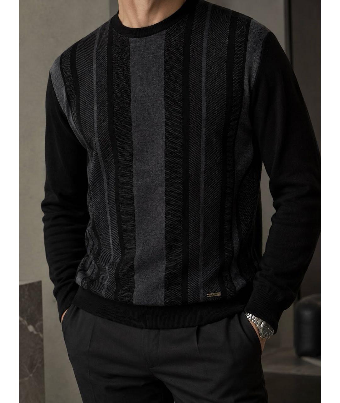 BRIONI Черный вискозный джемпер / свитер, фото 2