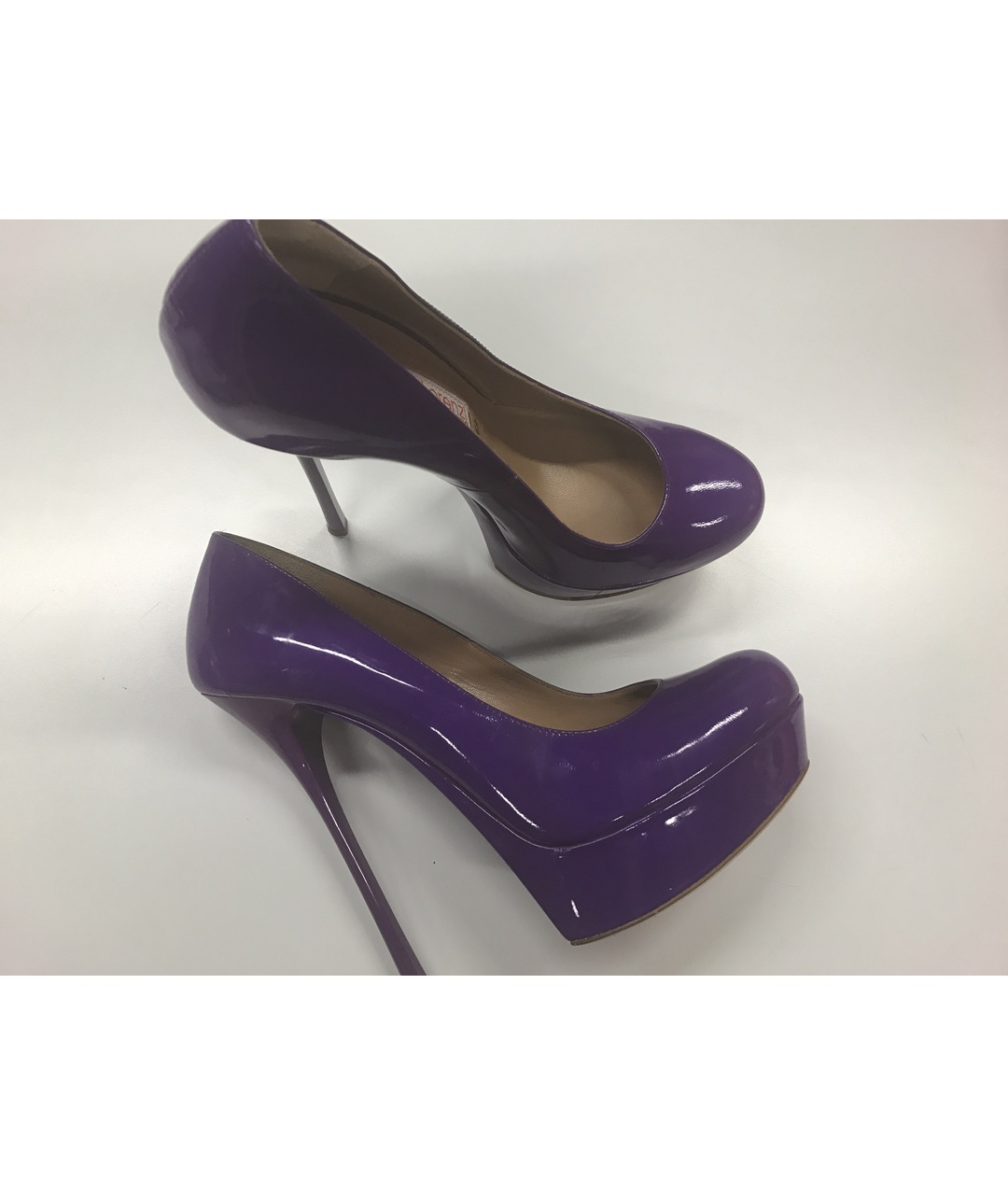 GIAN MARCO LORENZI Фиолетовые туфли из лакированной кожи, фото 3