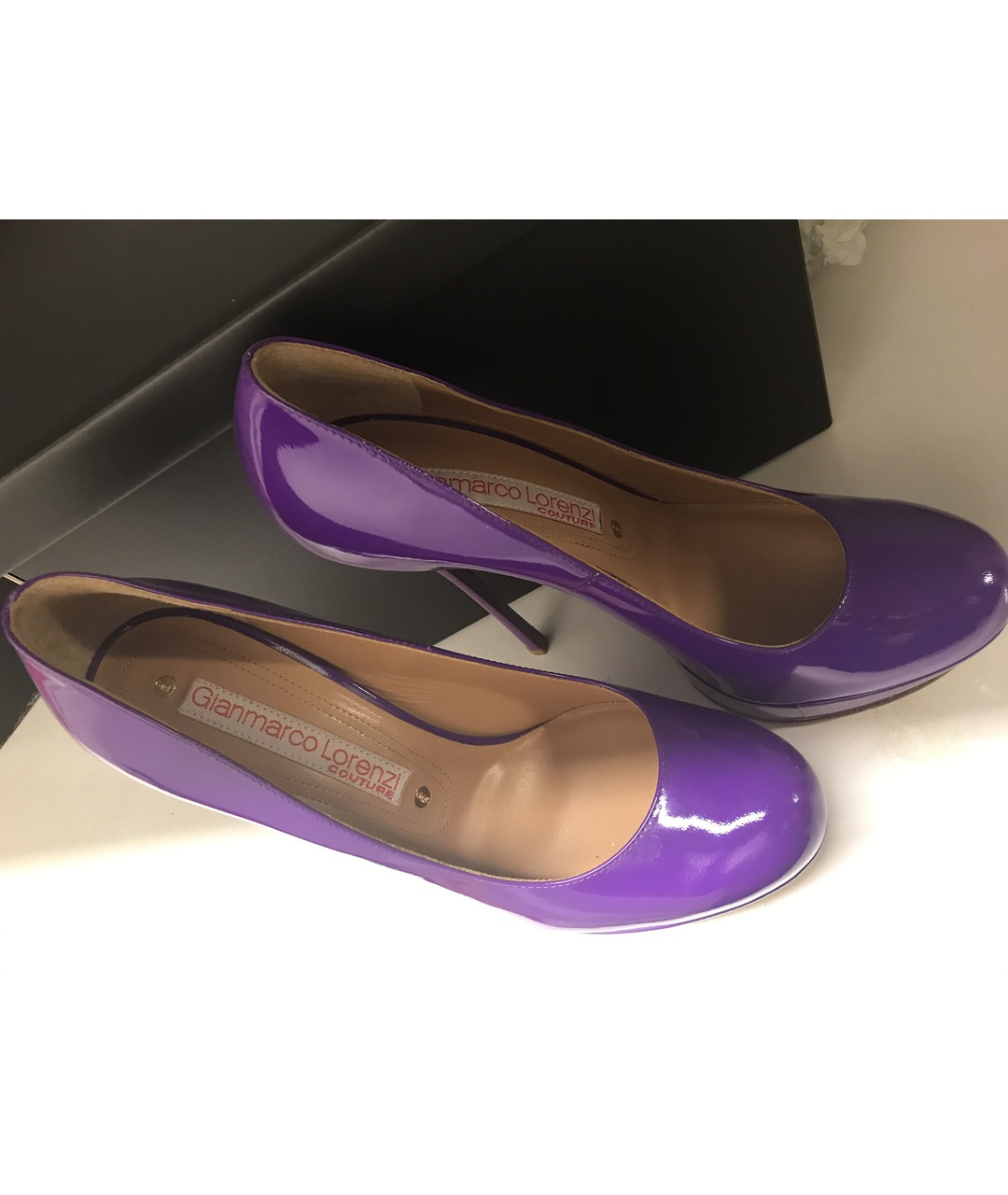 GIAN MARCO LORENZI Фиолетовые туфли из лакированной кожи, фото 5