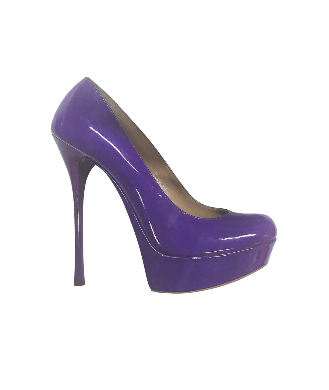 GIAN MARCO LORENZI Фиолетовые туфли из лакированной кожи, фото 1