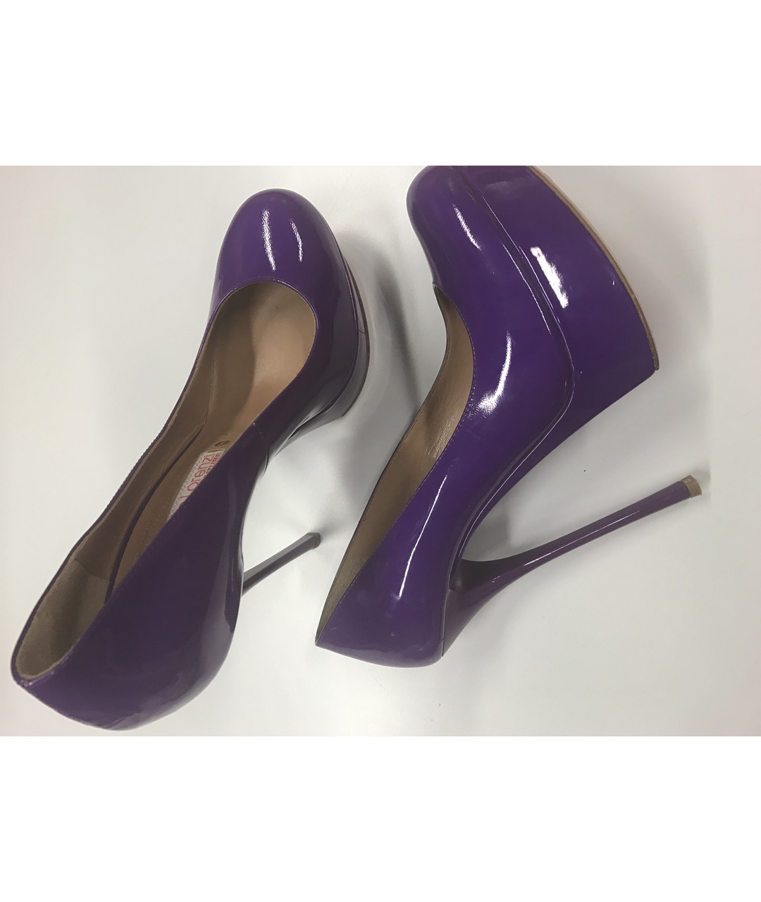 GIAN MARCO LORENZI Фиолетовые туфли из лакированной кожи, фото 2