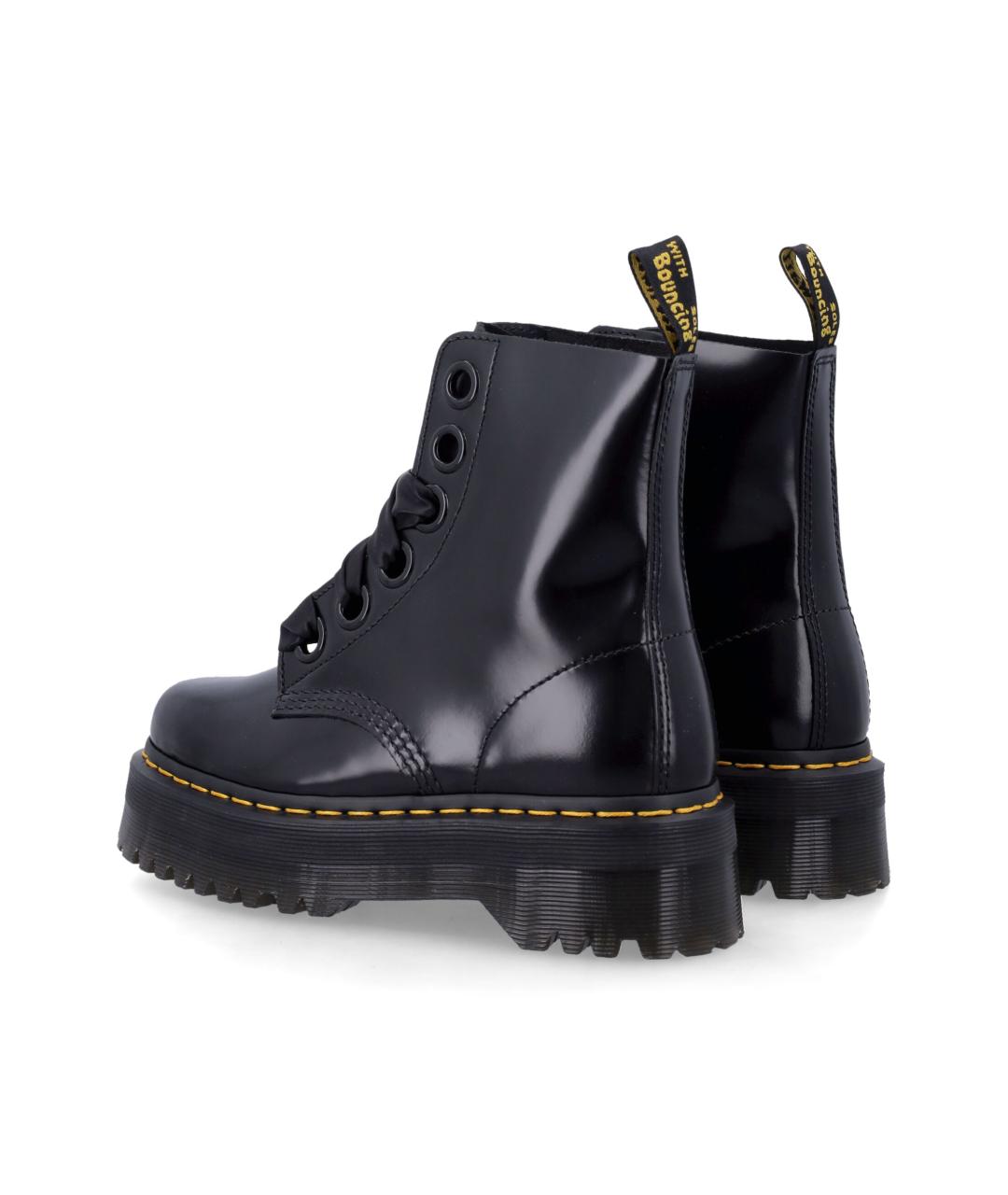 DR. MARTENS Черные кожаные ботинки, фото 3