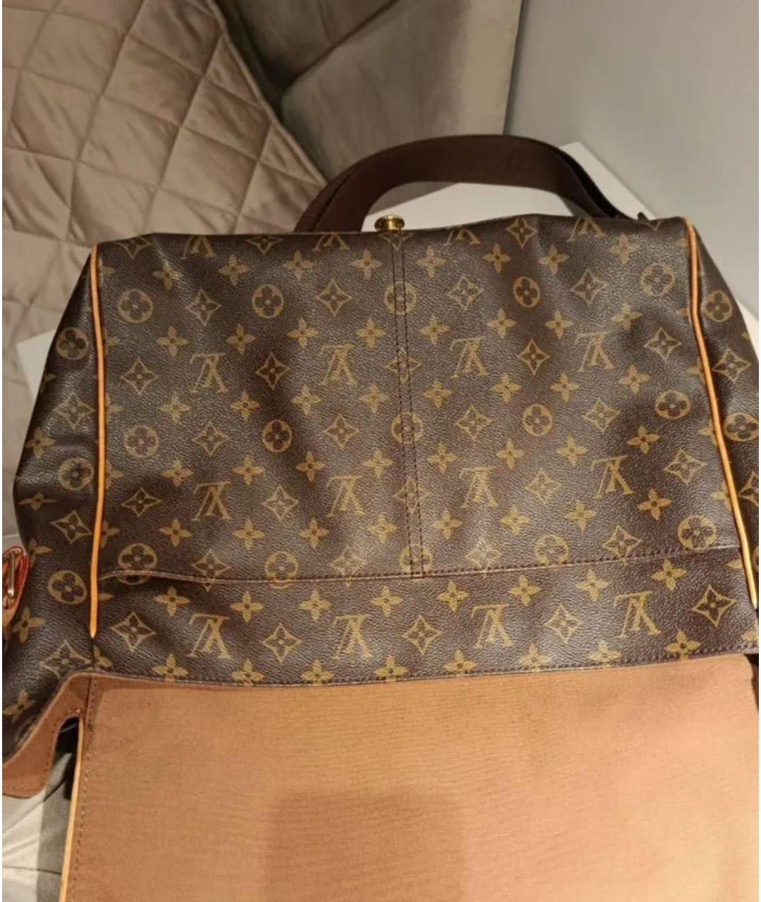 LOUIS VUITTON Коричневая сумка на плечо из канвы, фото 2