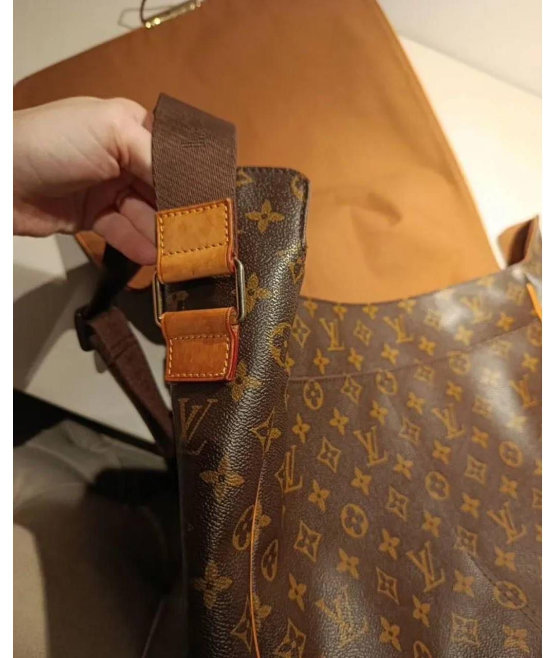LOUIS VUITTON Коричневая сумка на плечо из канвы, фото 4