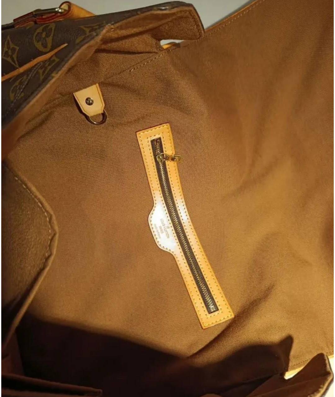 LOUIS VUITTON Коричневая сумка на плечо из канвы, фото 6