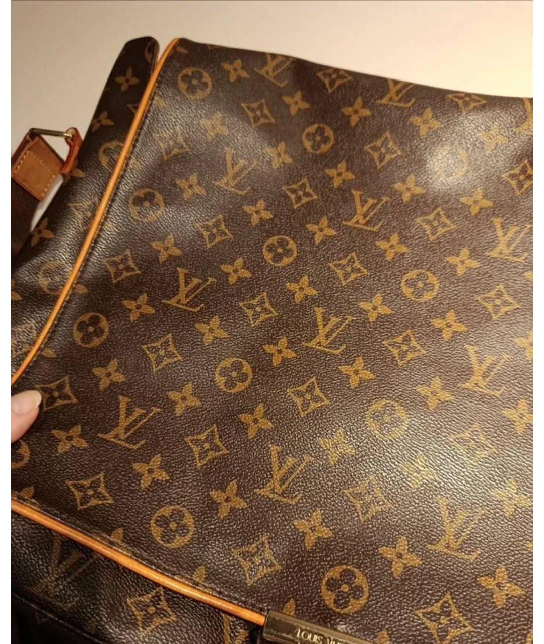 LOUIS VUITTON Коричневая сумка на плечо из канвы, фото 3