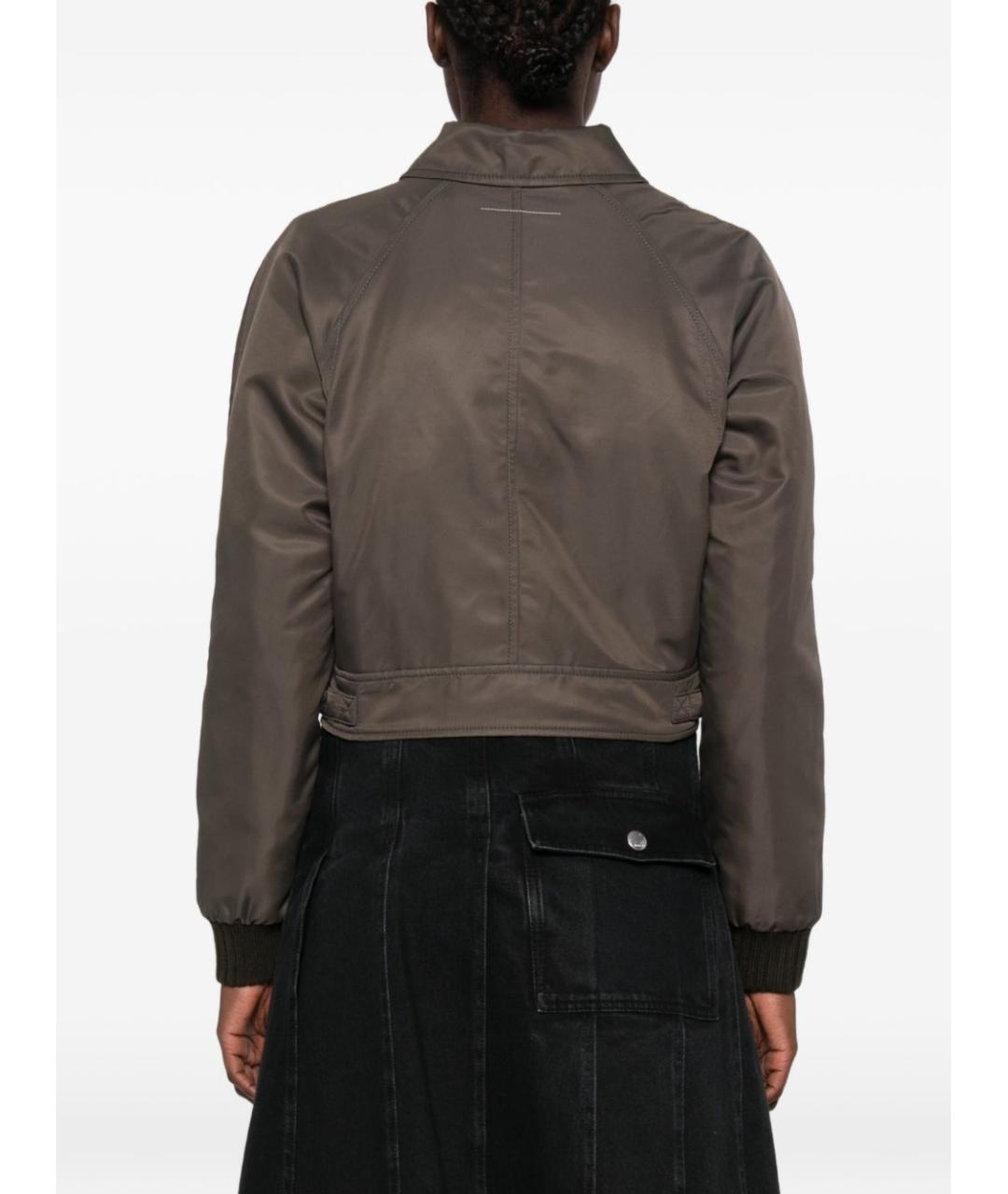 MM6 MAISON MARGIELA Серая полиамидовая куртка, фото 3