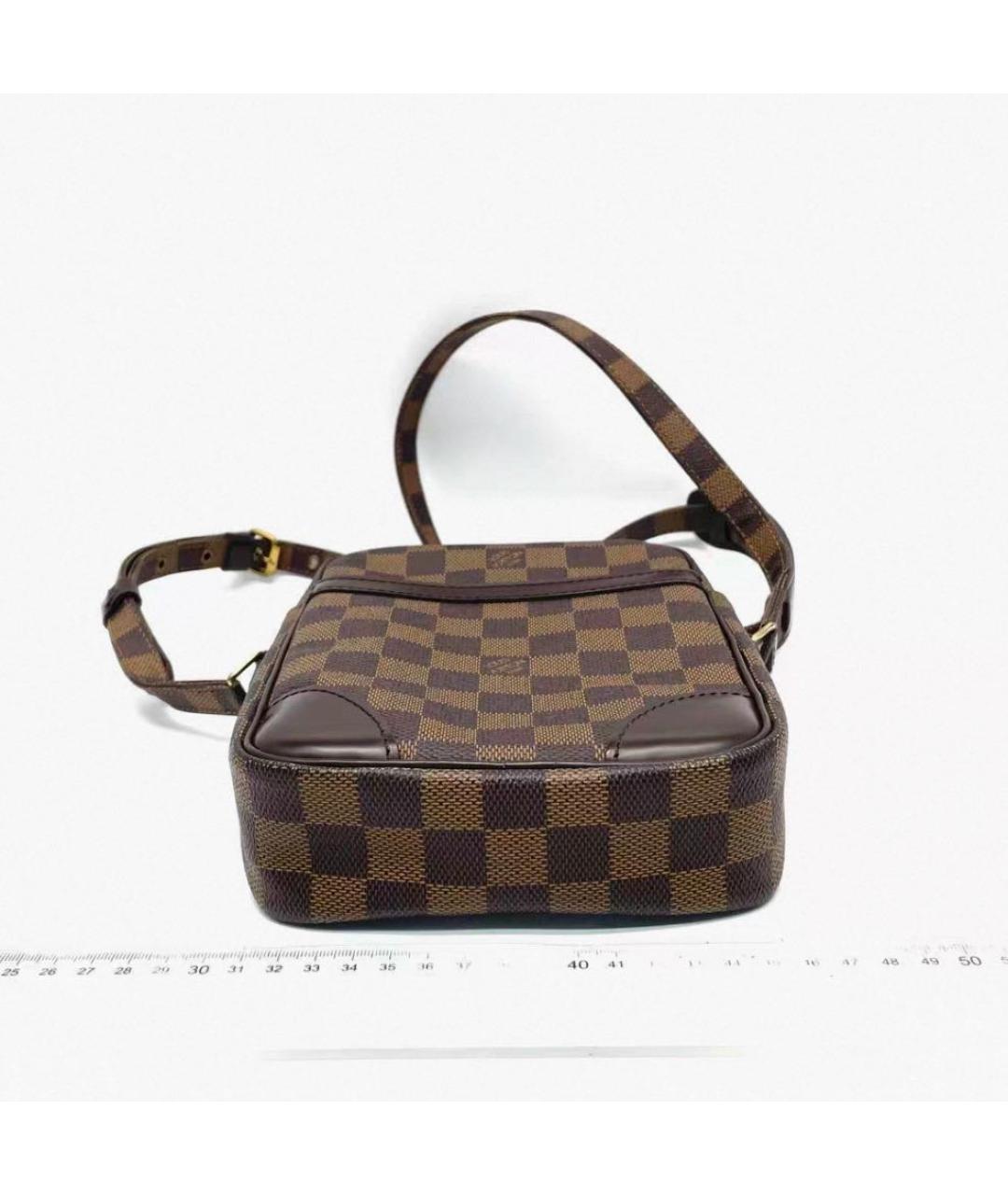 LOUIS VUITTON Коричневая сумка на плечо из канвы, фото 4