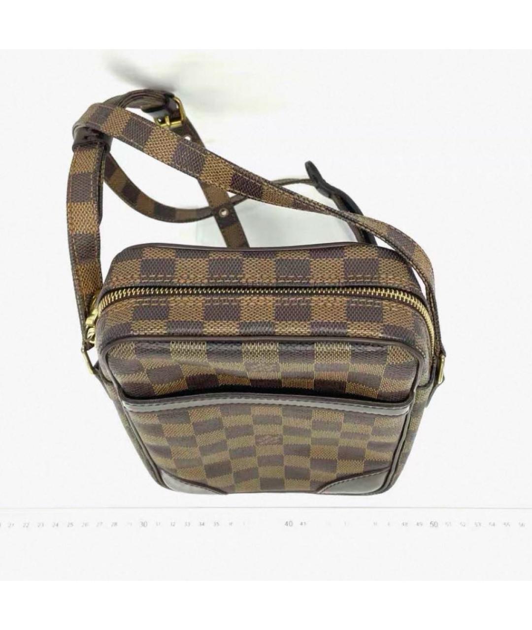 LOUIS VUITTON Коричневая сумка на плечо из канвы, фото 3