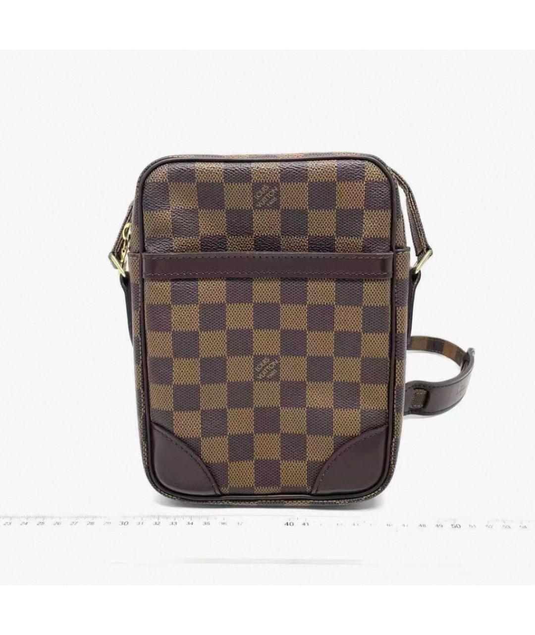 LOUIS VUITTON Коричневая сумка на плечо из канвы, фото 6