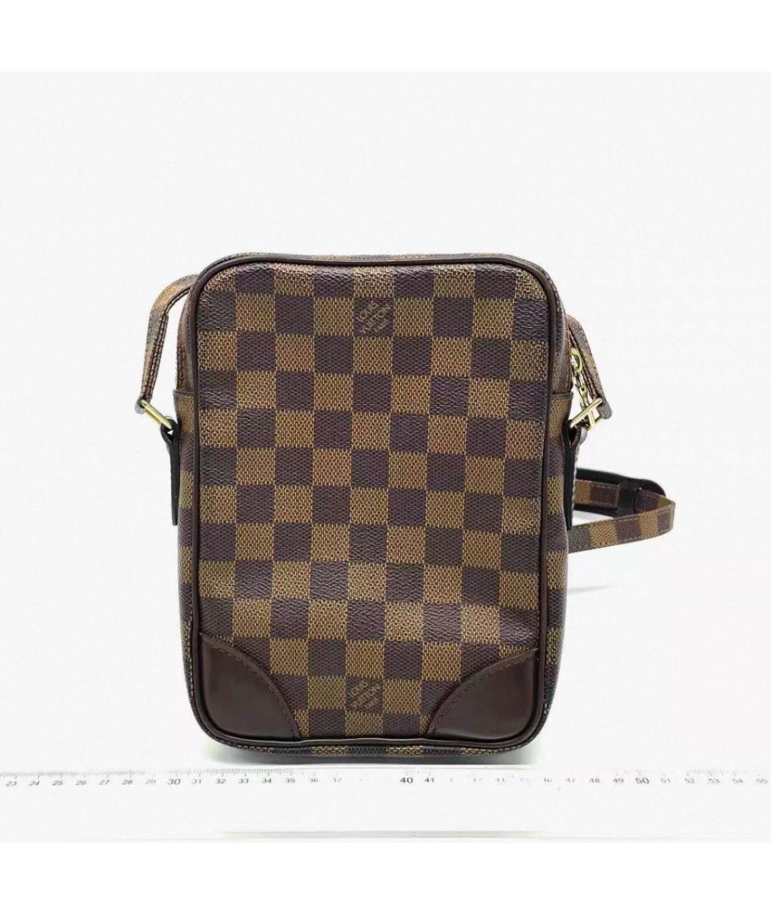 LOUIS VUITTON Коричневая сумка на плечо из канвы, фото 2