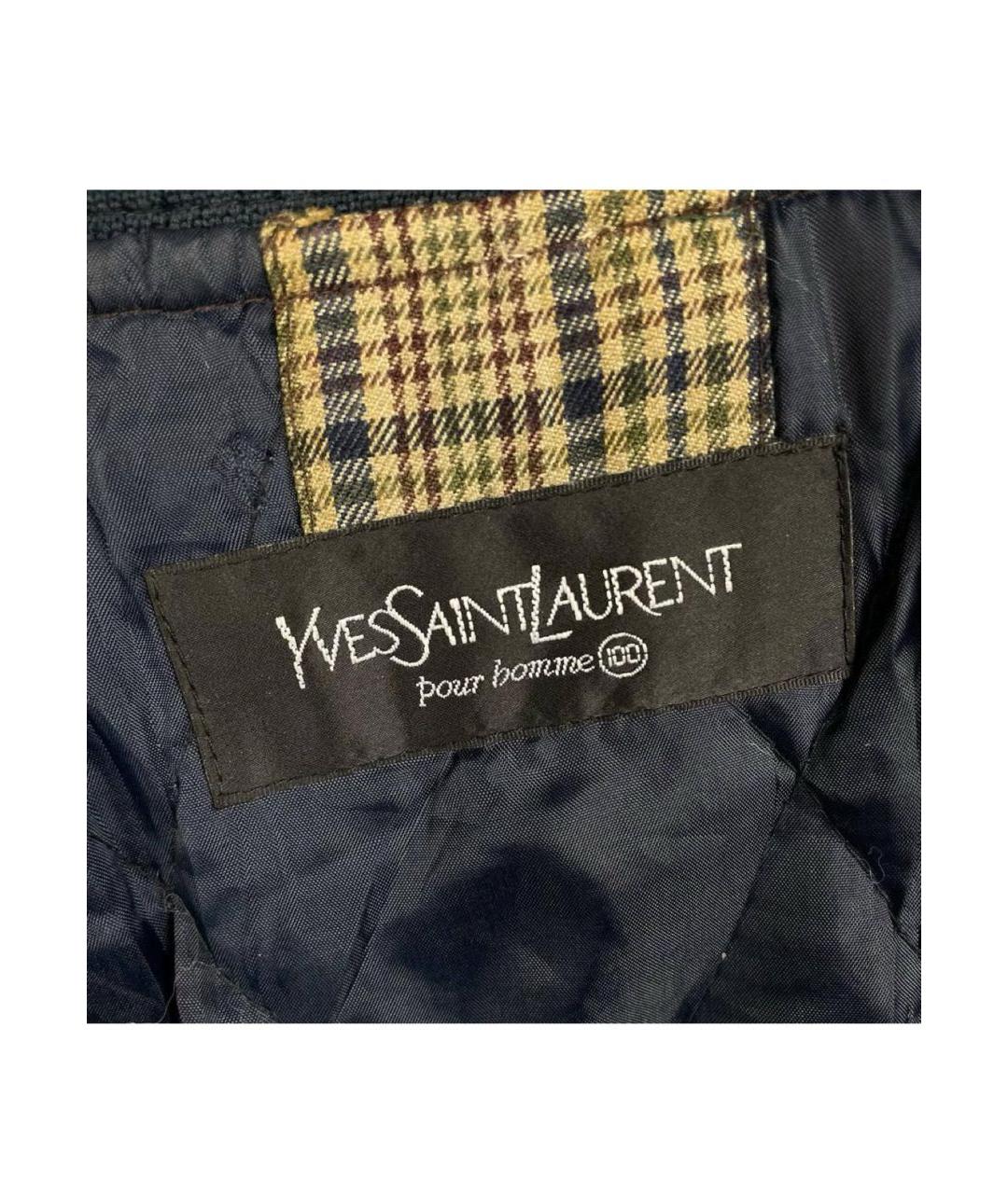 SAINT LAURENT Коричневая шерстяная куртка, фото 5