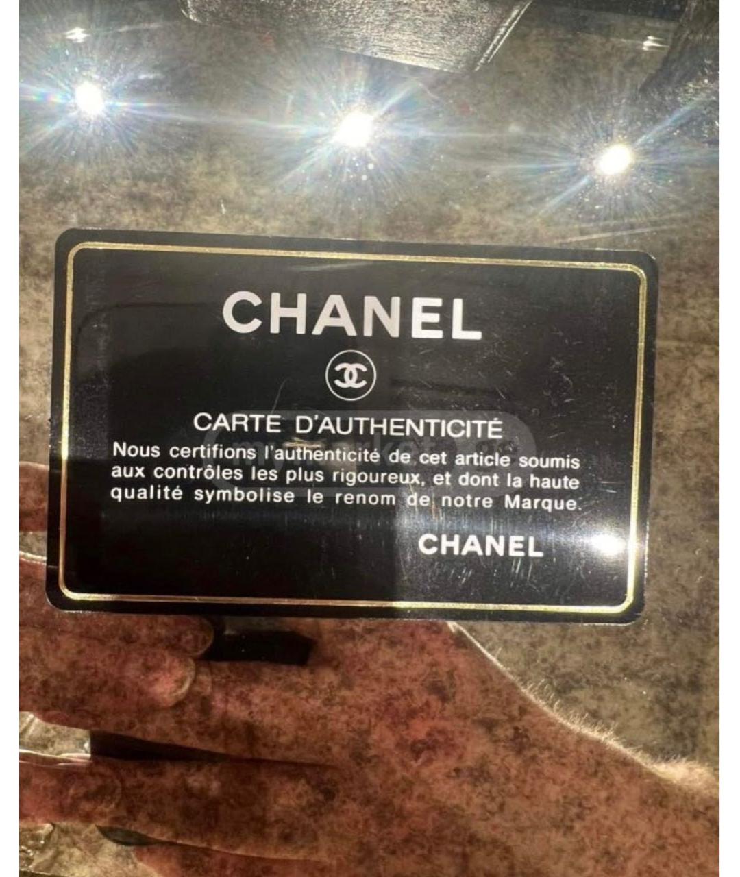 CHANEL Серая шерстяная сумка тоут, фото 4