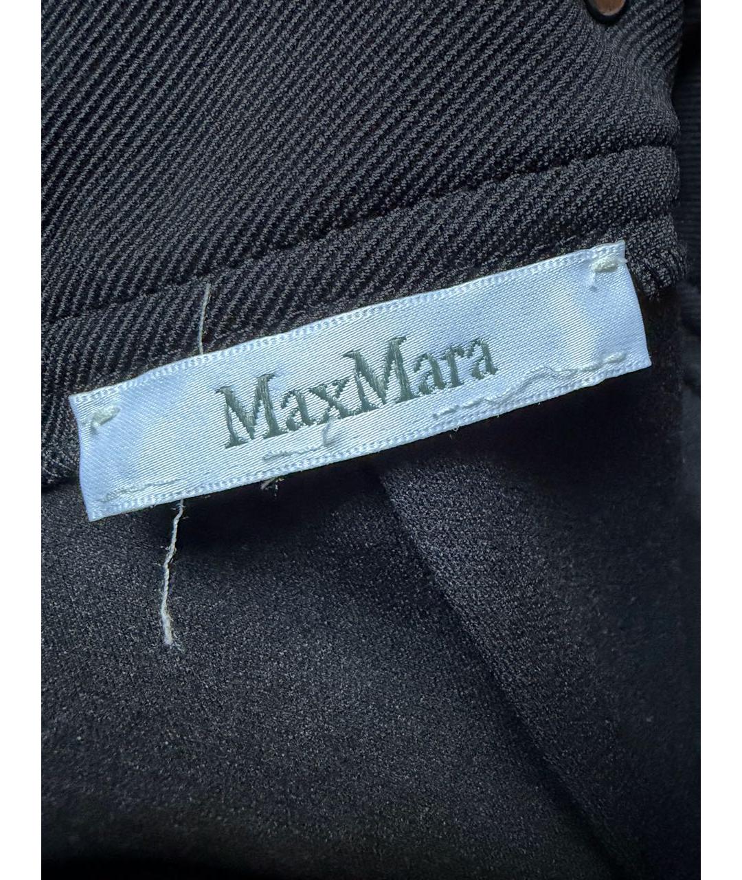 MAX MARA Черная шерстяная юбка мини, фото 5