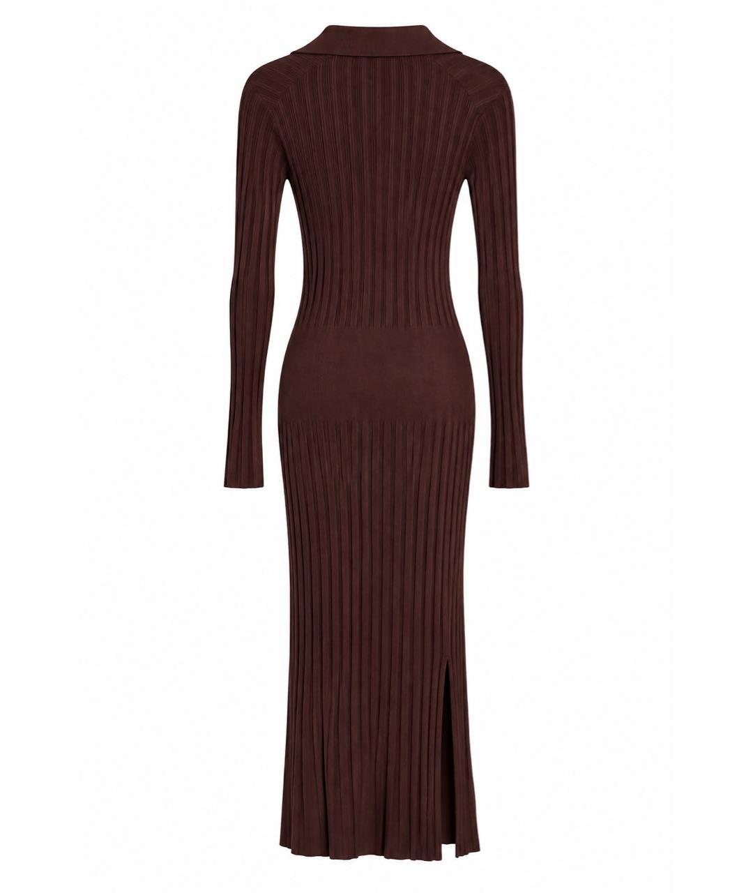 RAG & BONE Коричневое вискозное повседневное платье, фото 2