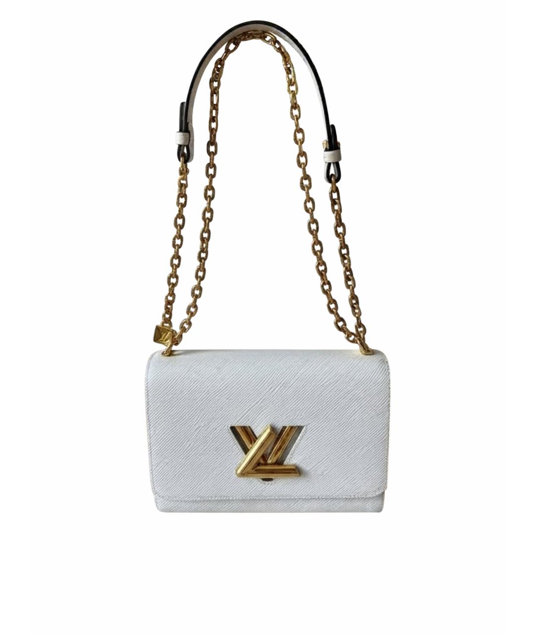 LOUIS VUITTON Белая кожаная сумка через плечо, фото 1