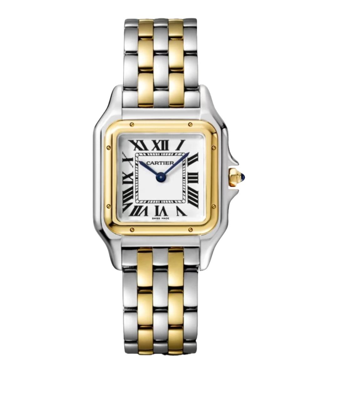 CARTIER Белые часы из желтого золота, фото 1