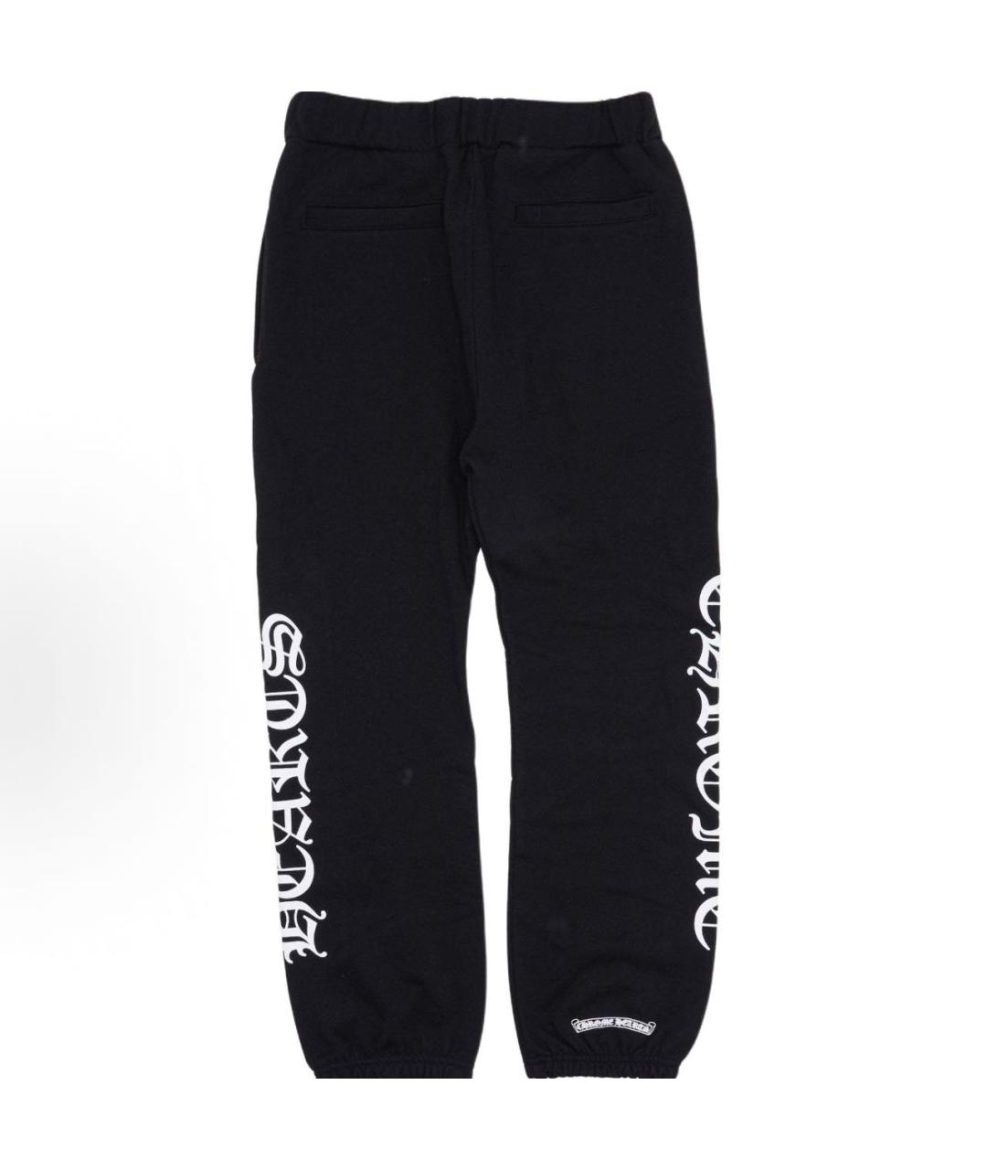 CHROME HEARTS Черные хлопковые повседневные брюки, фото 2