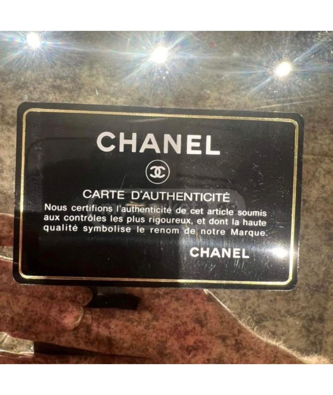 CHANEL Серая шерстяная сумка тоут, фото 7