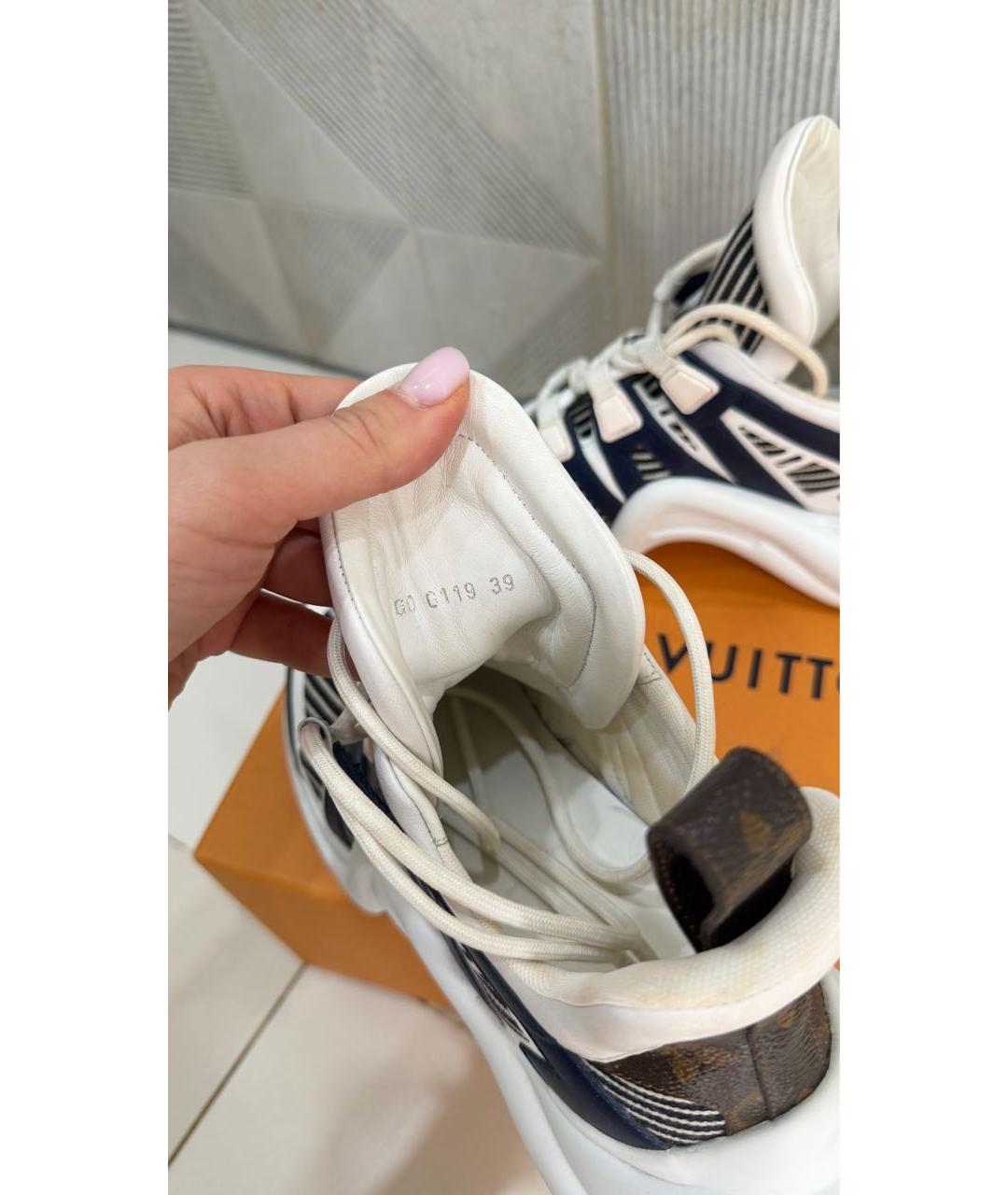 LOUIS VUITTON Мульти текстильные кроссовки, фото 3