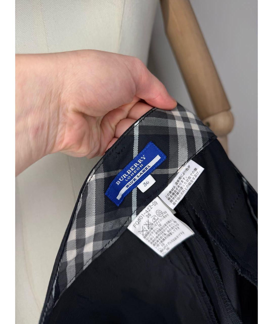 BURBERRY Черные бриджи, фото 7