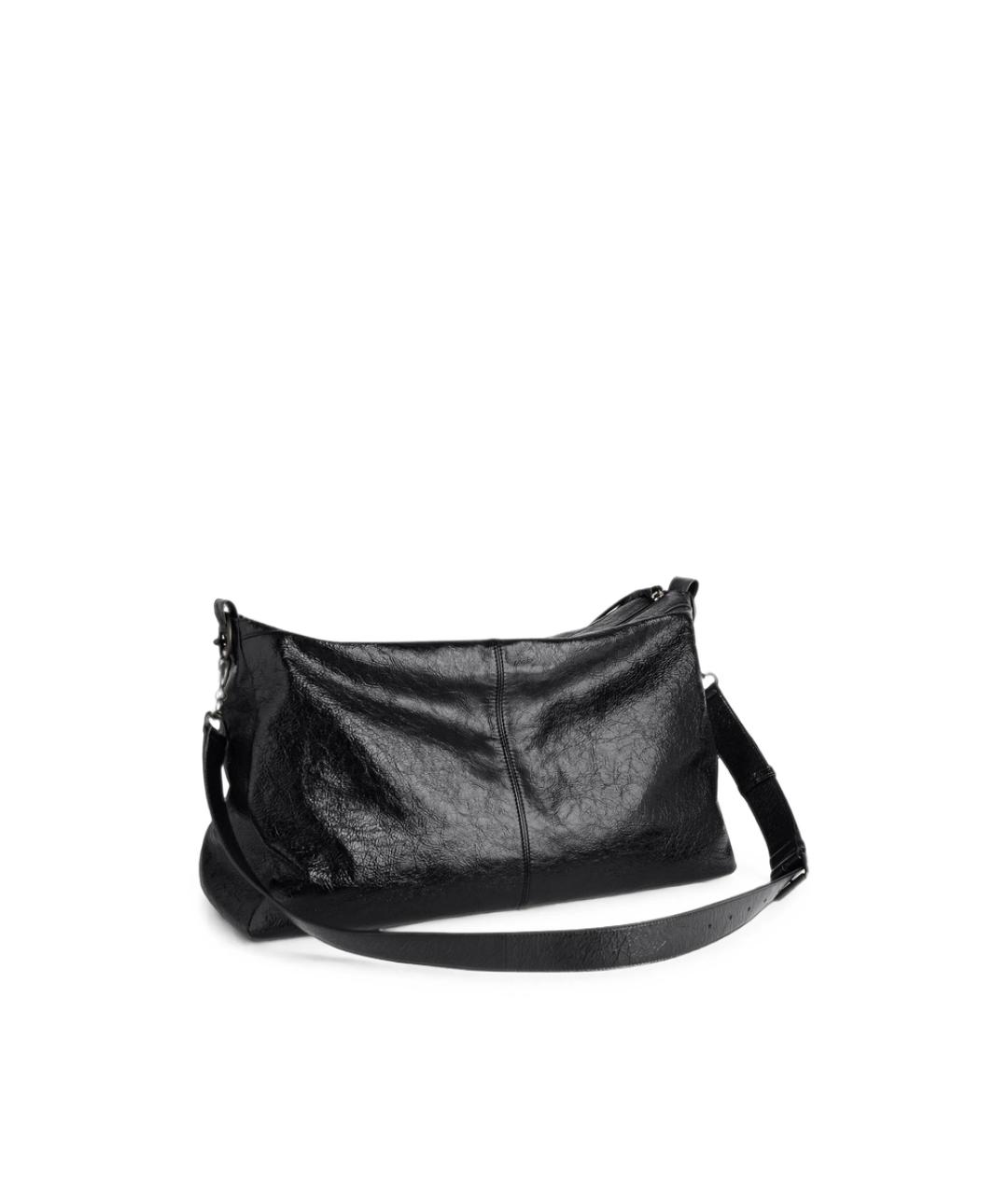 BALENCIAGA Черная кожаная сумка на плечо, фото 3