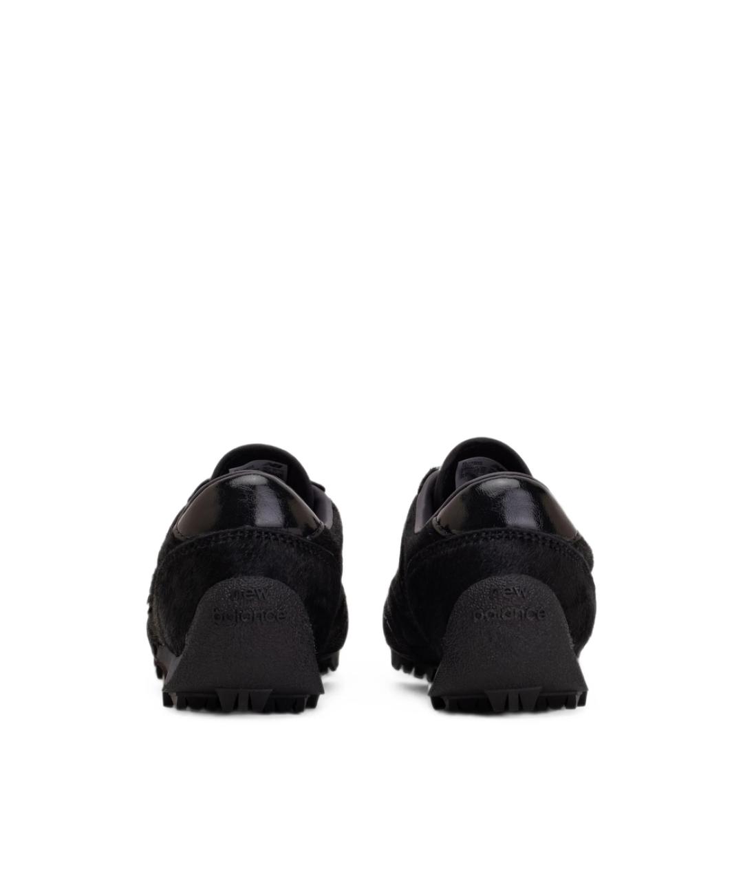 NEW BALANCE Черные кожаные низкие кроссовки / кеды, фото 4