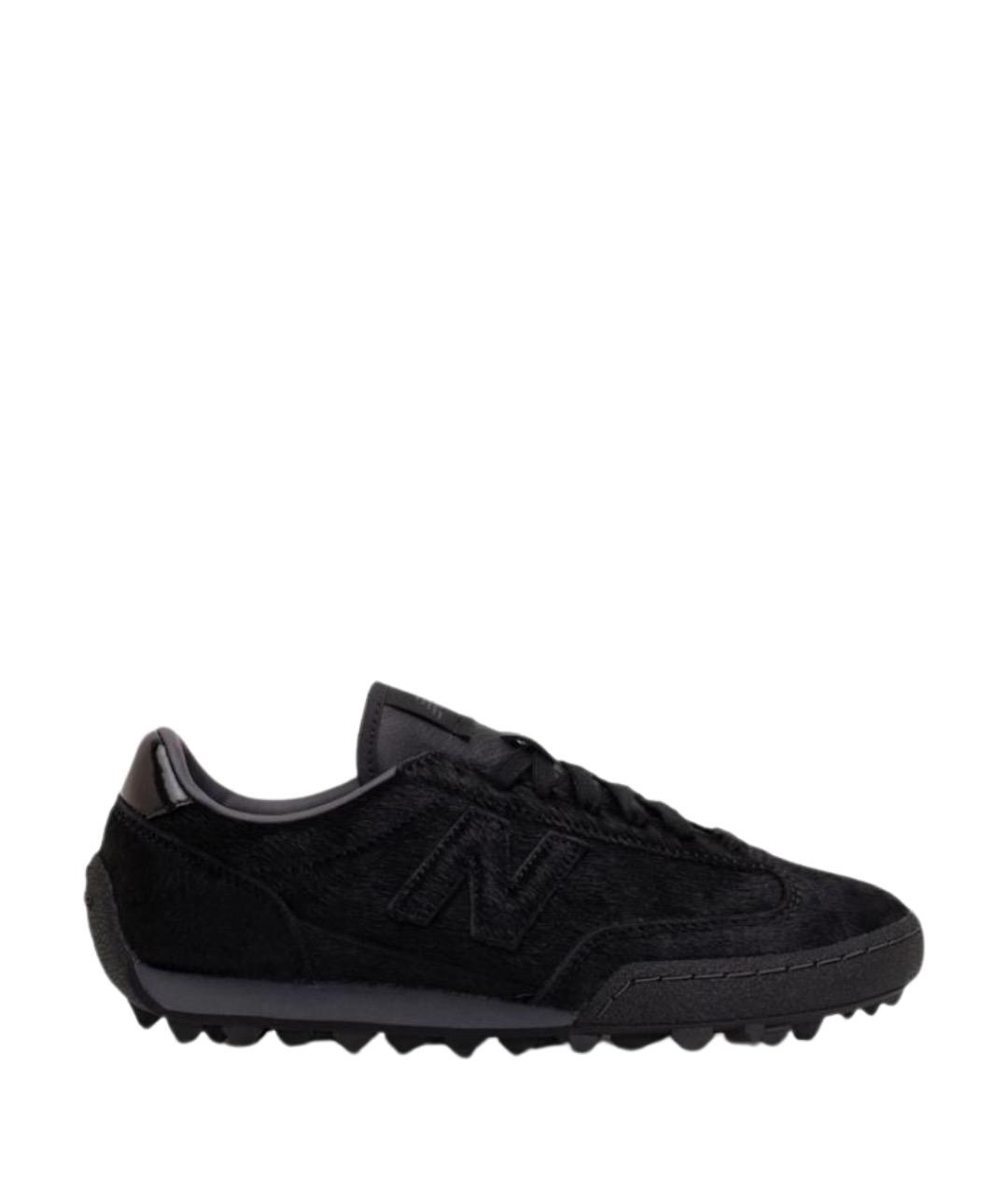 NEW BALANCE Черные кожаные низкие кроссовки / кеды, фото 1