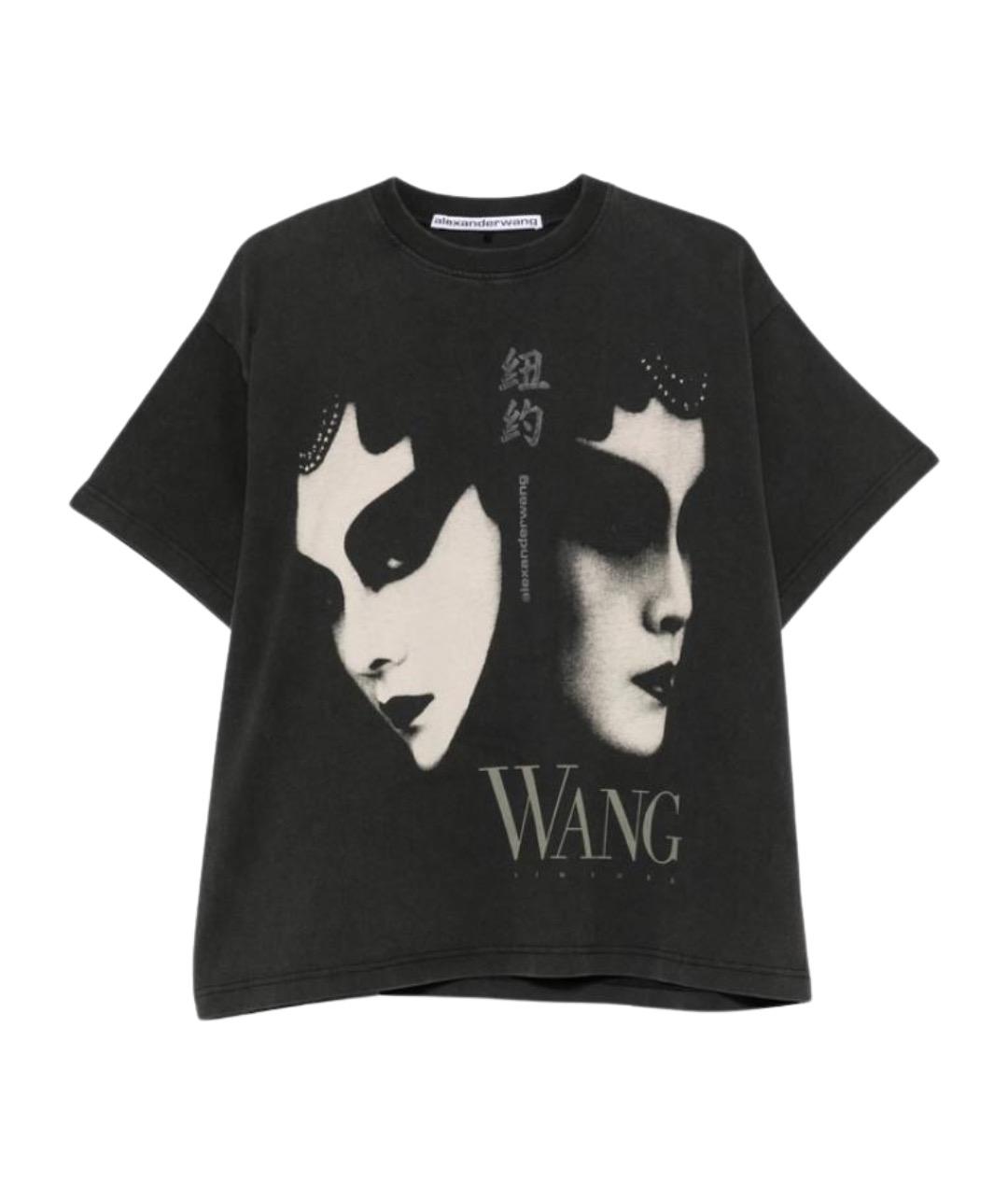 ALEXANDER WANG Черная футболка, фото 1