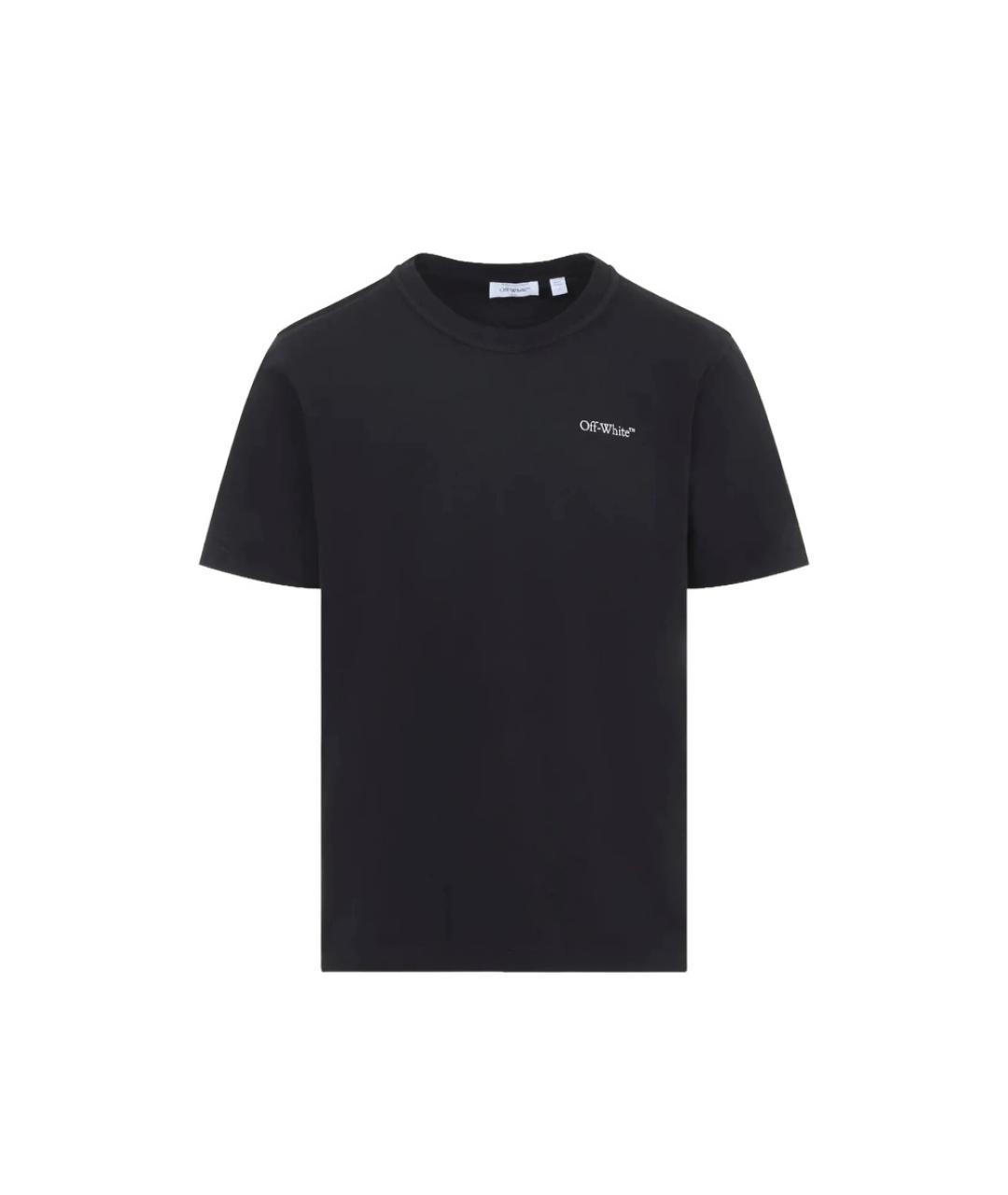 OFF-WHITE Черная хлопковая футболка, фото 1