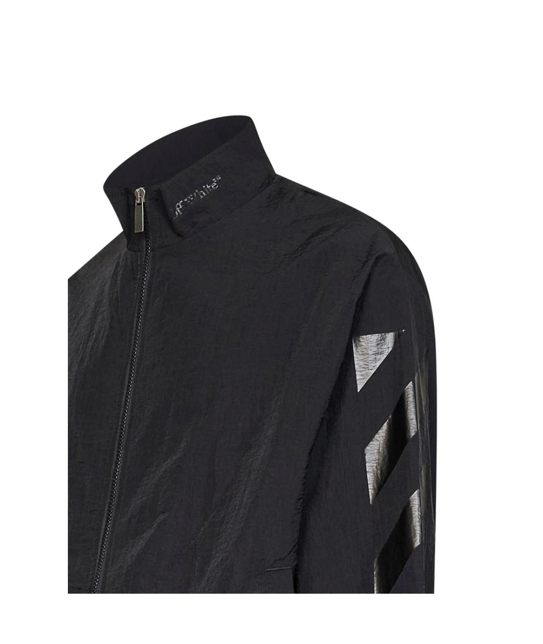 OFF-WHITE Черная полиамидовая спортивная куртка, фото 2