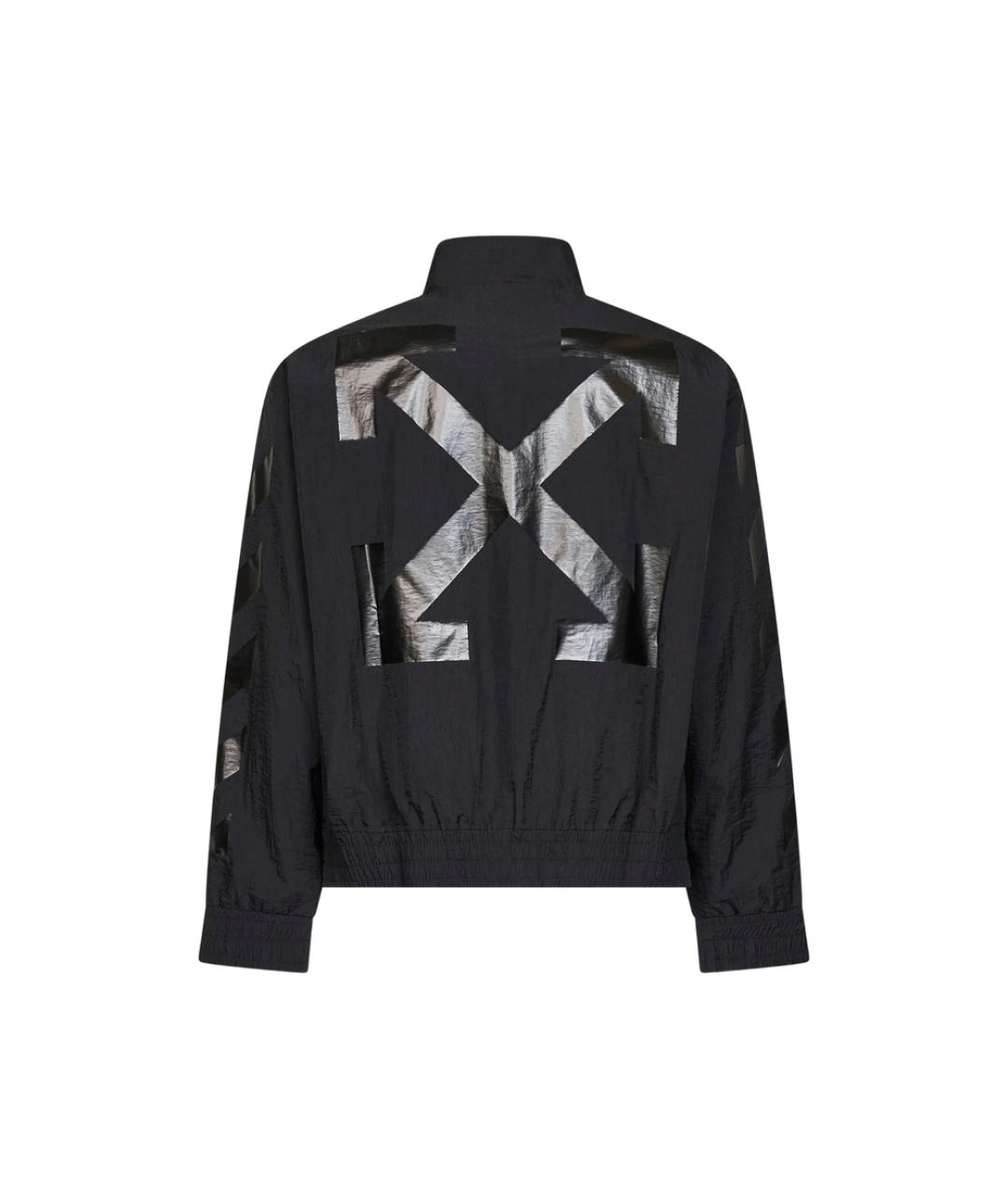 OFF-WHITE Черная полиамидовая спортивная куртка, фото 3