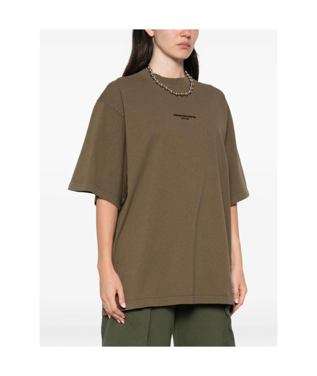ALEXANDER WANG Хлопковая футболка, фото 4