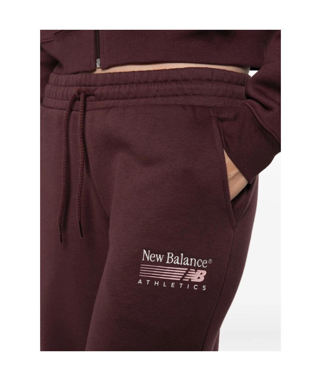 NEW BALANCE Красные прямые брюки, фото 4