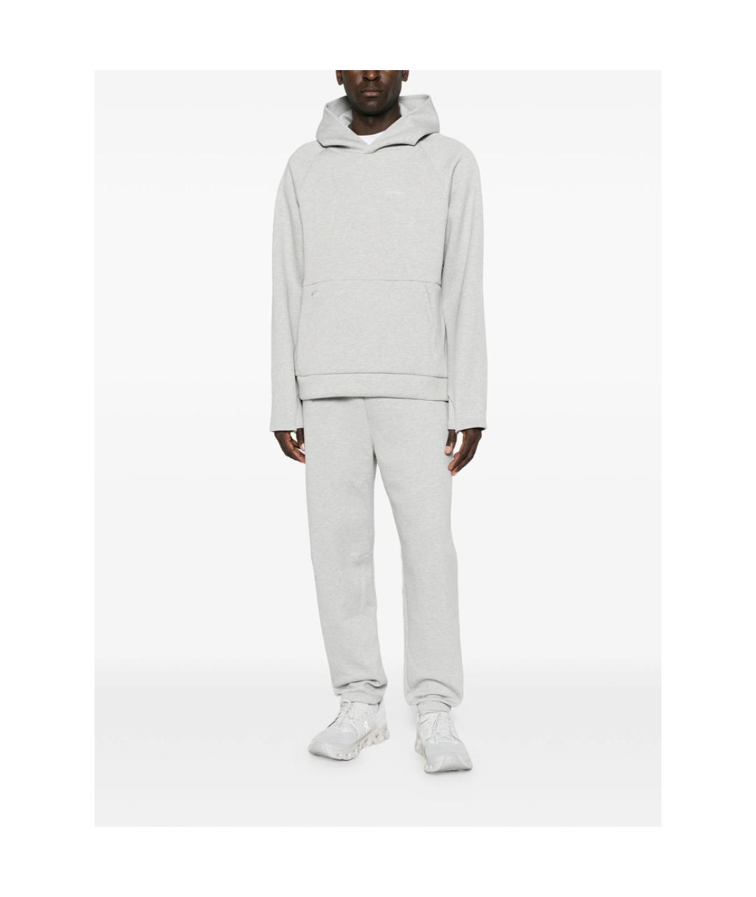 CALVIN KLEIN Серые хлопковые повседневные брюки, фото 2