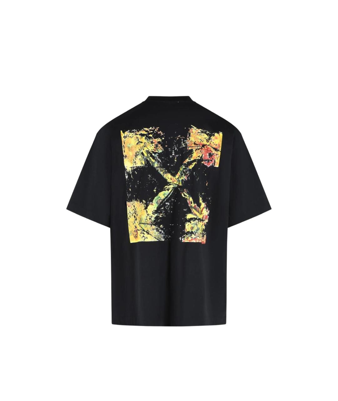 OFF-WHITE Черная хлопковая футболка, фото 3