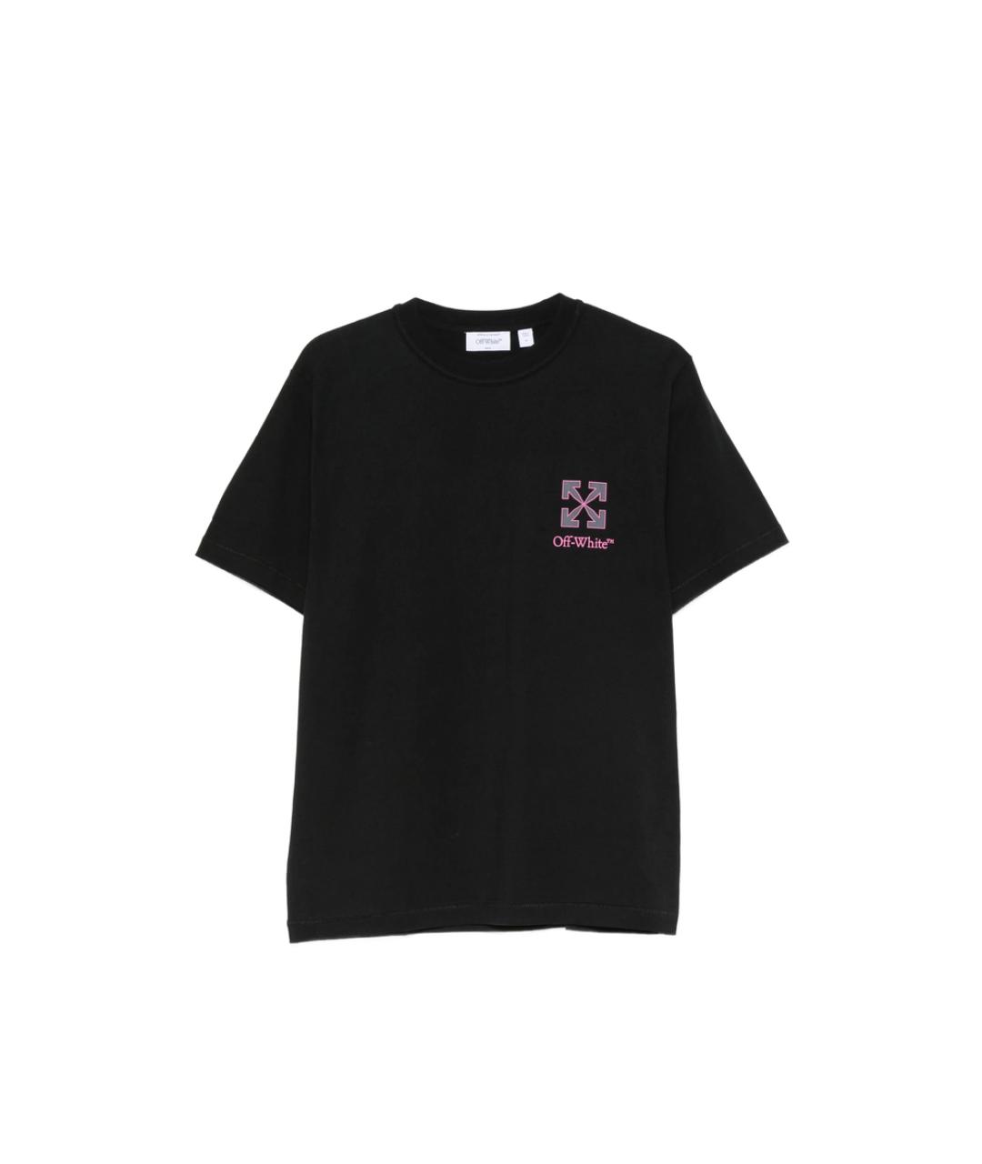 OFF-WHITE Черная хлопковая футболка, фото 1