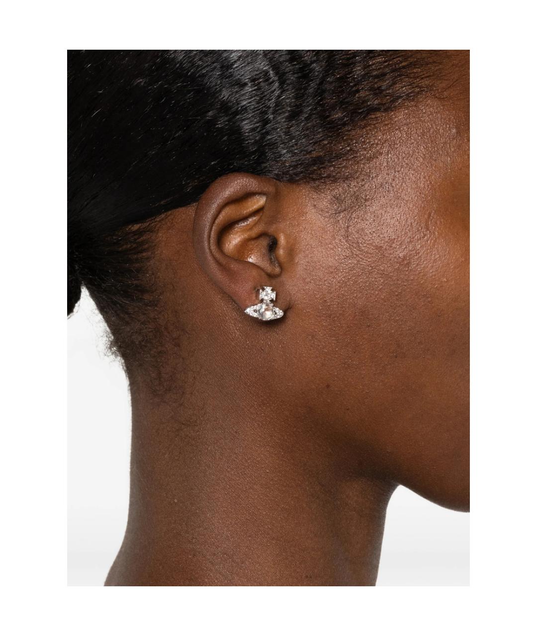 VIVIENNE WESTWOOD Серебряные металлические серьги, фото 2