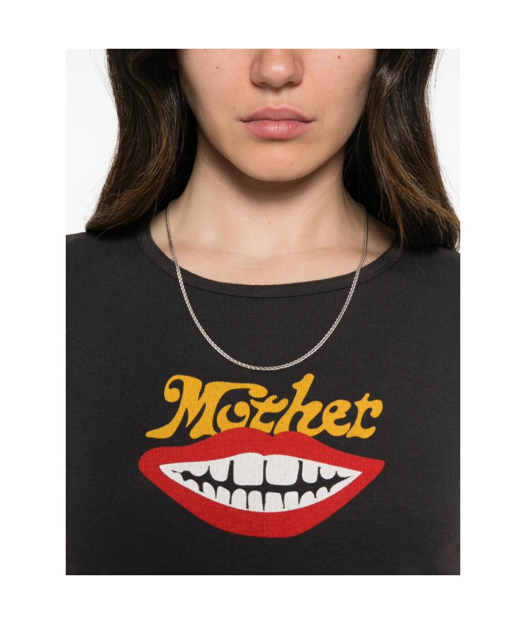 MOTHER Серая хлопковая футболка, фото 4