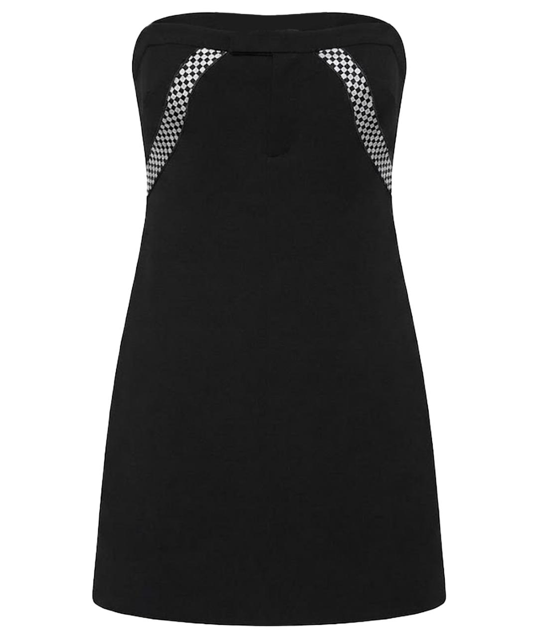 ALEXANDER MCQUEEN Черная шелковая юбка миди, фото 1